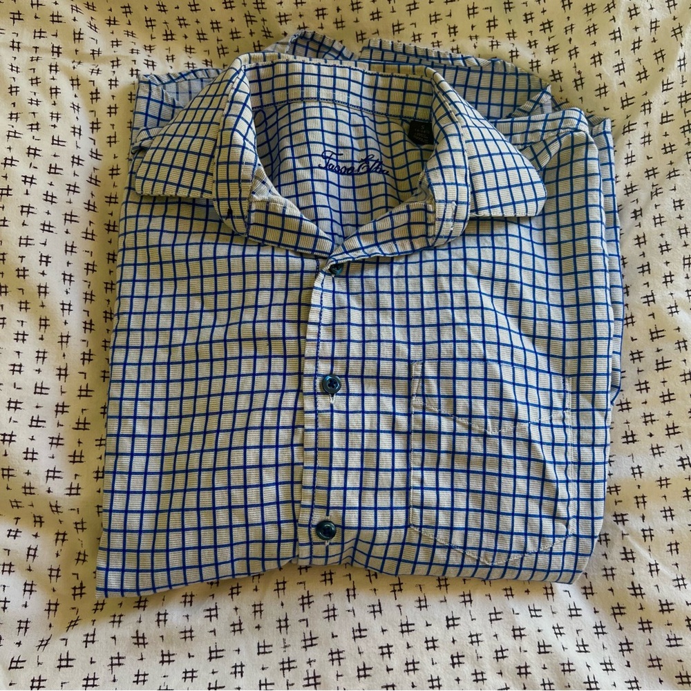 Checkered button up